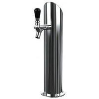 Gefest 1 Glycol - Polished Stainless Steel 1-Faucet Beer Tower - Glycol Cooled