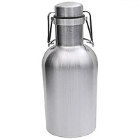 SS Growler - 32 oz Single Wall Stainless Steel Flip Top