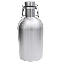 SS Growler - 64 oz Single Wall Stainless Steel Flip Top