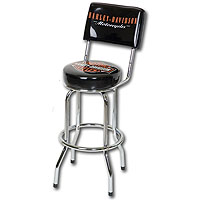 Bar & Shield Bar Stool w/ Backrest
