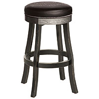 Bar & Shield Flames Bar Stool - Vintage Black