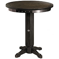 Bar & Shield Flames Pub Table - Vintage Black