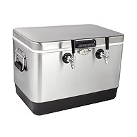 Kegco 50 Liter Dual Tap Stainless Steel Jockey Box
