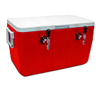 Double Faucet Jockey Box - 48 Qt., Two 5/16