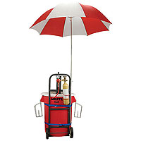 Draft Kart with Umbrella - Black Draft Tower