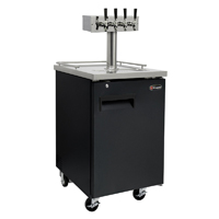 Kegco Four Faucet Kombucha Kegerator