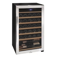 Cascina Series 33 Bottle Single Zone Freestanding Wine Refrigerator Cooler with Stainless Steel Door