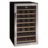 Cascina Series 50 Bottle Single Zone Freestanding Wine Cooler Refrigerator with Stainless Steel Door