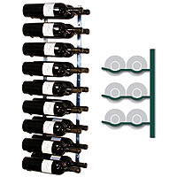 Vintage View MAG2-BRASS - 18 Magnum / Champagne Bottle Wine Rack - Brass Finish