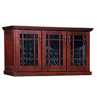Mission Credenza 180-Bottle Wine Cellar - Classic Cherry Finish