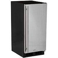 Built-In All Refrigerator - Black Cabinet and Solid Stainless Steel Door w/ Left Hinge