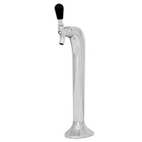 Milano 1 - Brass w/ Chrome Finish 1 Faucet Draft Beer Tower - 3.3 Inch Column - Glycol Cooled