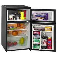 Avanti RA304BT-1 - 3.1 CF Two Door Counterhigh Refrigerator - Black