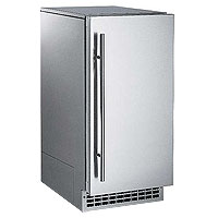 Nugget Ice Maker 80 lbs. Drain Pump - Stainless Steel Cabinet and Unfinished Door