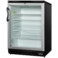 Summit SCR600BLPUB 5.5 Cu. Ft. Commercial Beverage Cooler with Glass Door
