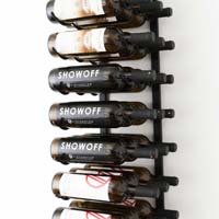 3' Wall Mount 27 Bottle Wine Rack - Chrome Finish