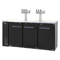 6 Faucet Craft Beer Kegerator - Black