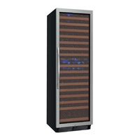 Classic Series 172 Bottle Dual Zone Wine Refrigerator with Stainless Steel Door - Right Hinge