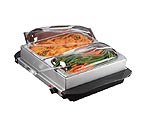 Nostalgia Electrics BCD-552 2-Section Stainless Steel Buffet & Warming Tray