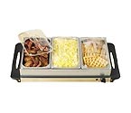 Nostalgia Electrics BCD-992 3-Section Stainless Steel Buffet & Warming Tray