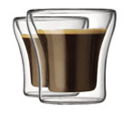 Bodum 4554-10US ASSAM Double Wall Espresso Shot Glass, 0.2 L.