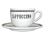 Cappuccino Cup & Saucer by Paula Scaletta (Set of 4)
