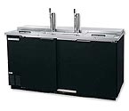 Scratch and Dent - Beverage-Air DD68C-1-B Commercial 3-Keg Club Top Kegerator - Black Vinyl