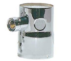 DT-2HLK Single Product Tower Adapter - 2 Holes, 1 Shank Assembly - Chrome
