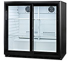 Scratch and Dent - Summit SCR700 6.5 cf Undercounter Beverage Cooler w/Sliding Glass Doors