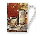 Santa Barbara Coffee Klatch Ceramic Coffee Mugs (Set of 4)