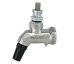 Stainless Steel Perlick Beer Faucet with Tarnish-Free Brass Finish