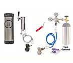 One Keg Tower Homebrew Kegerator Kit - Ball Lock