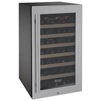 43 Bottle Single Zone Stainless Steel Wine Refrigerator