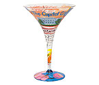 Washington DC-tini Glass by Lolita Love my Martini