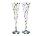 Wedding Champagne Glasses by Lolita Set of Two