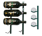 Vintage View WS-BIG1-BRASS - 4-Bottle VintageView BIG Series Wine Rack - Brass Finish