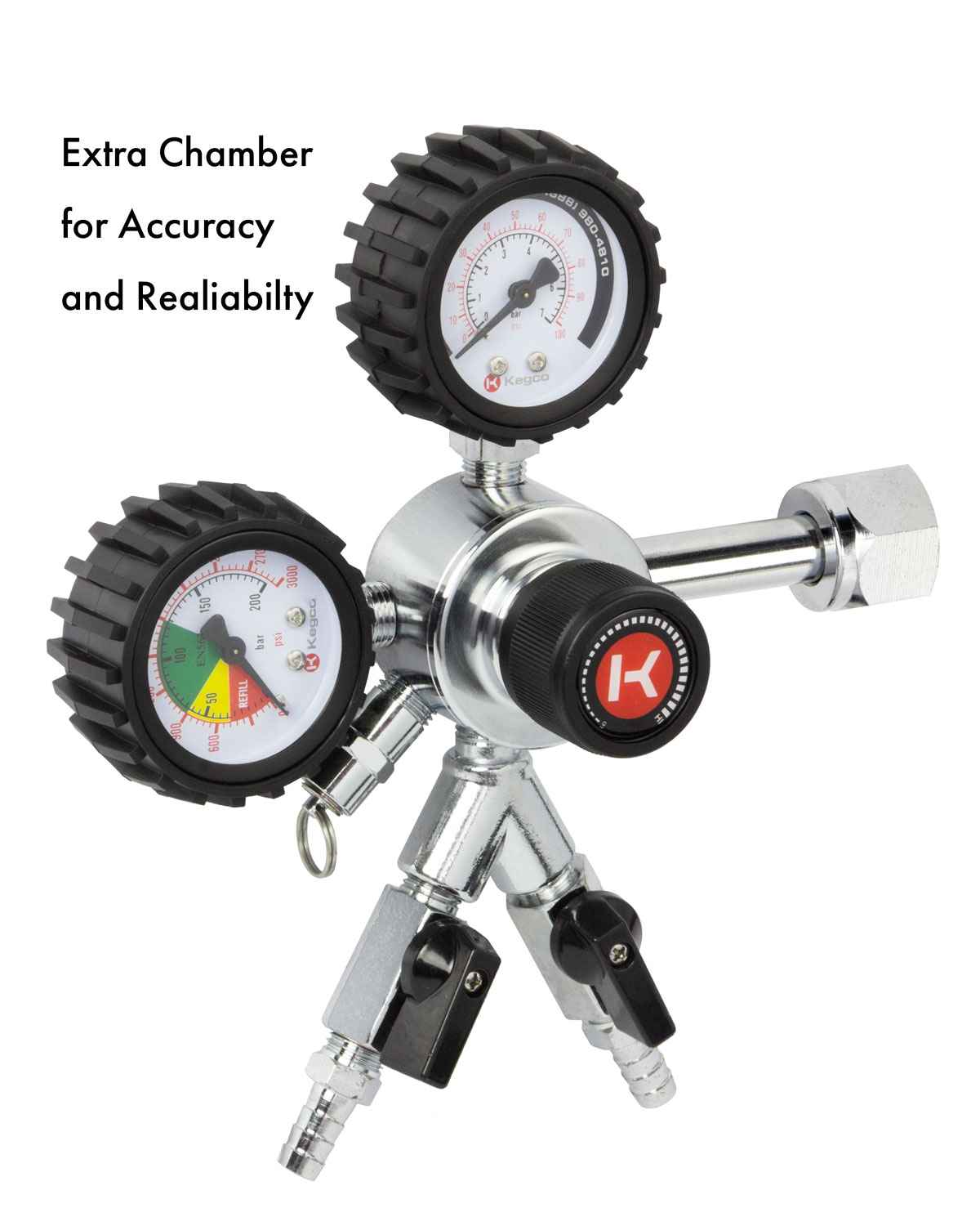 Restaurant & Food Service Kegco Premium Dual Gauge Co2 Draft Beer