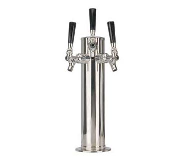 Krome C508 Stainless Steel 3-Faucet Beer Tower - 3