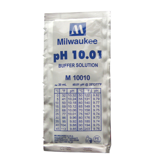 Milwaukee M10010B pH 10.01 Calibration Buffer Solution - 20 mL