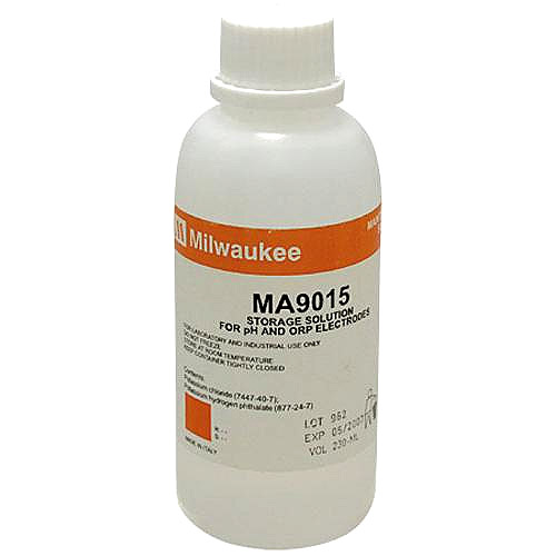 Milwaukee MA9015 Storage Solution for pH/ORP Electrodes, 230 mL