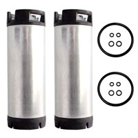 Set of 2 - Reconditioned  5 Gallon Pin Lock Kegs