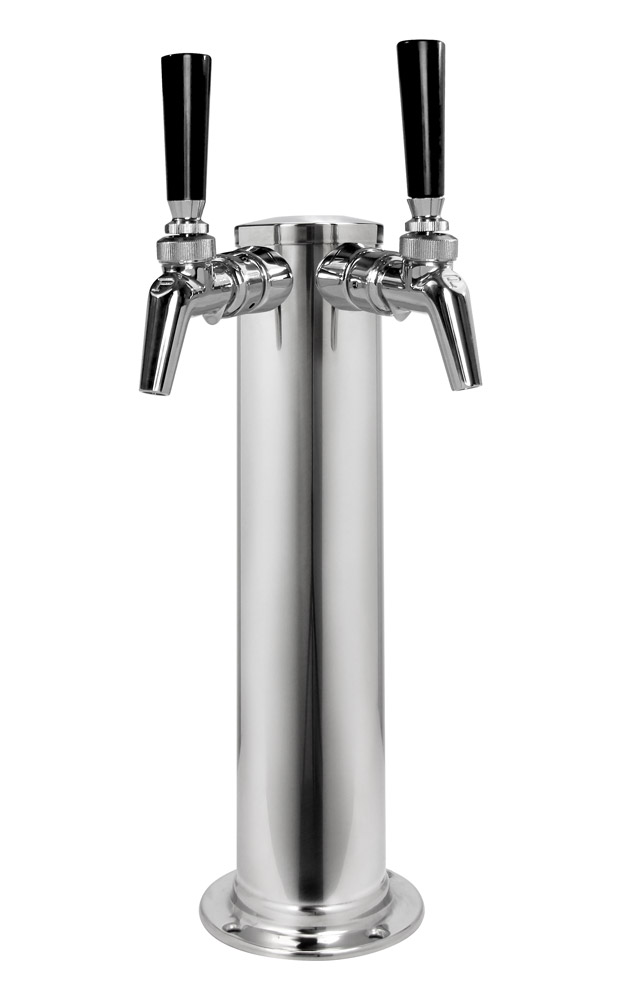 Perlick Century Beer System Twin Faucet Tap Tower tapper kegco dual double bar 