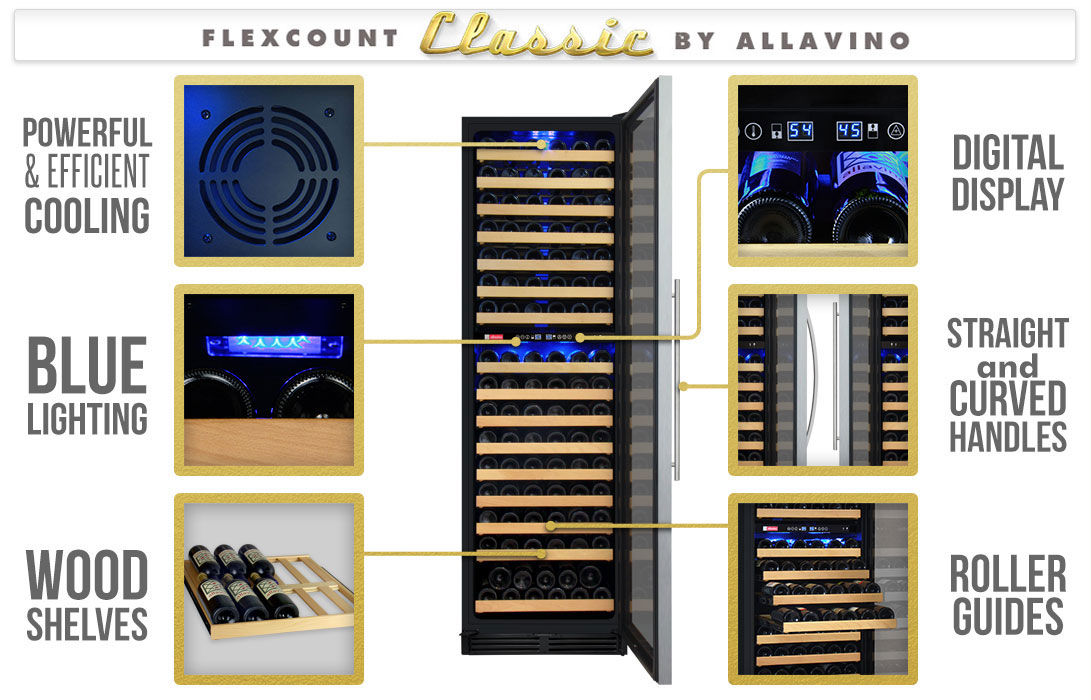 Allavino YHWR172-2SWLN Wine Refrigerator Features