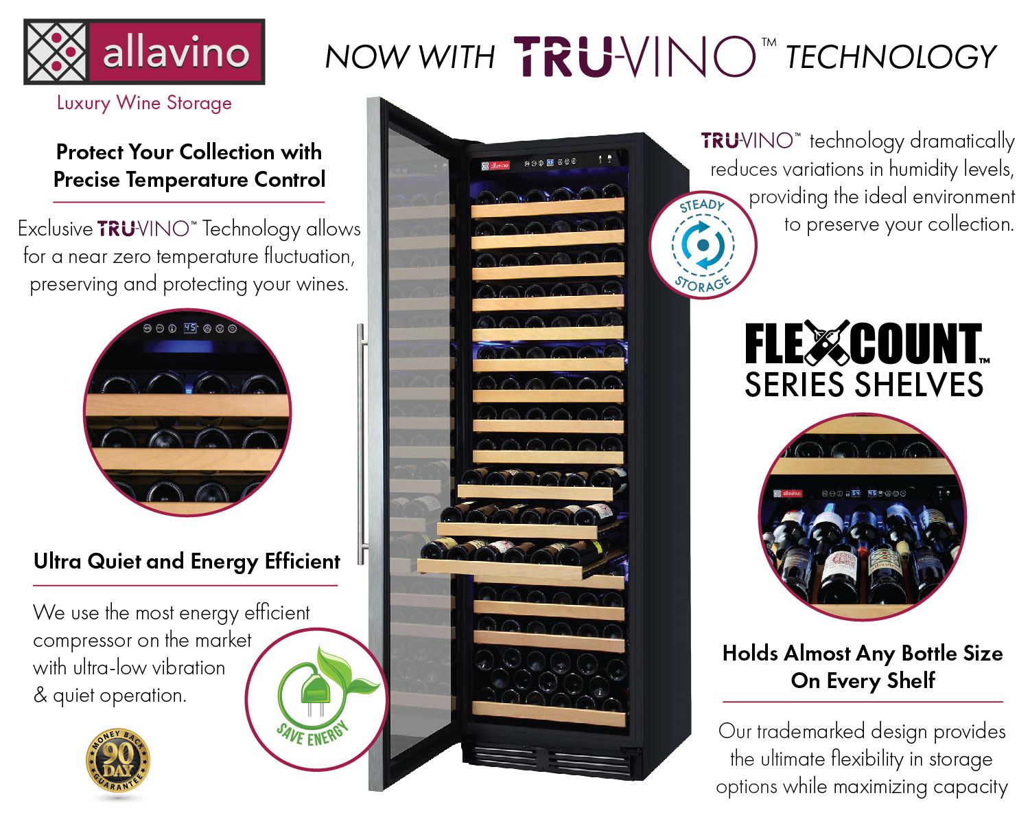 Allavino YHWR174-1SL20 Wine Refrigerator Features