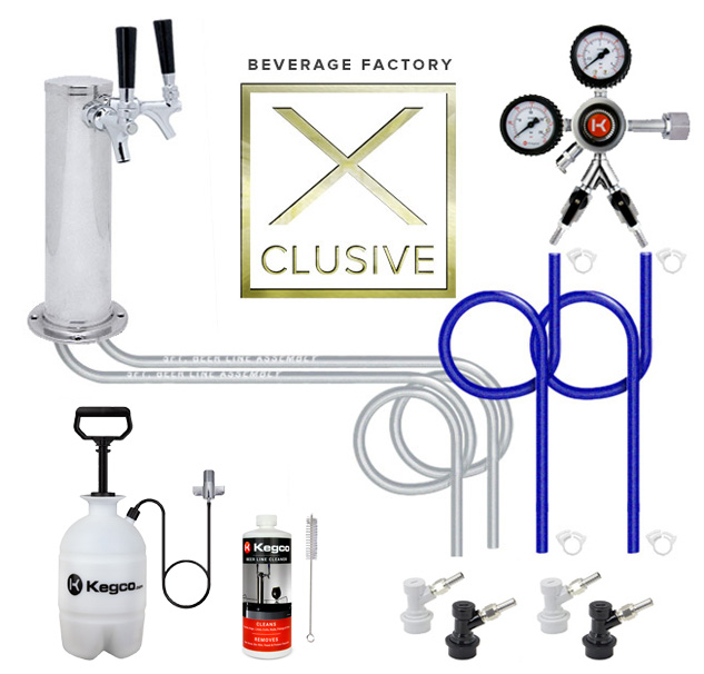 Beverage Factory X-CLUSIVE Premium Direct Draw Kit for Marvel Kegerator