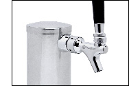 Chrome Metal 1-Faucet Kegerator Beer Tower - 2.5