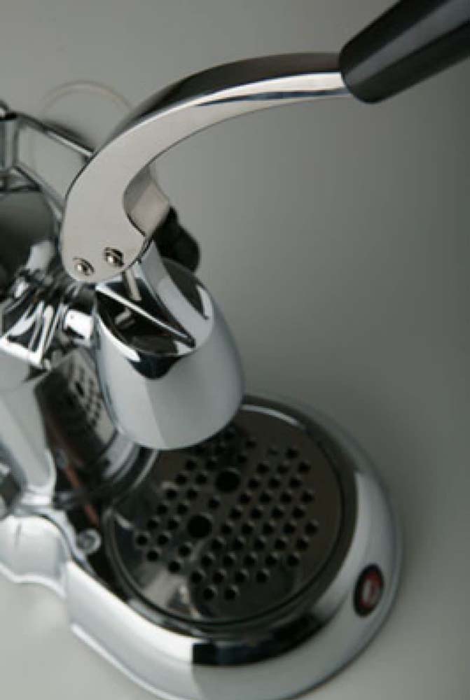 La Pavoni Stradivari Espresso Machine - 8 Cup - Wood Handles - ESW-8