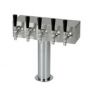 Brushed Stainless Steel Air Cooled 5 Faucet T-Tower
