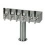 Brushed Stainless Steel Air Cooled 6 Faucet T-Tower