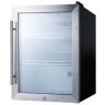 2.1 Cu. Ft. Compact All Refrigerator with Lock - Stainless Steel Door